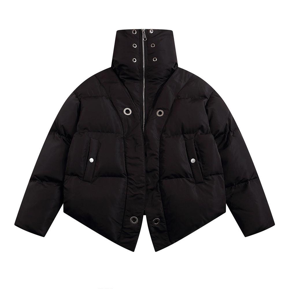 Fashion Brand Heavy Turtleneck Cotton Coat Jacket - WOMONA.COM