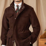 Multi-pocket Safari Vintage Coat