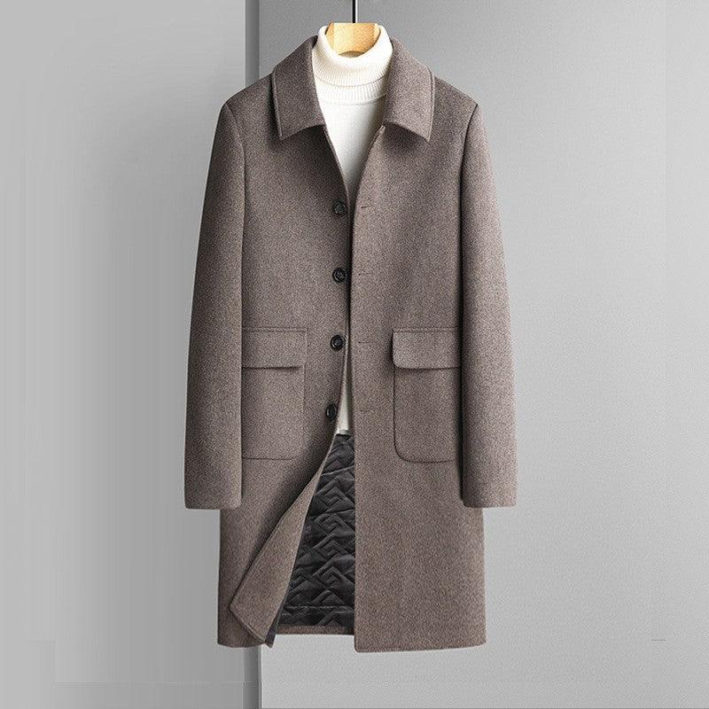 Wool Korean Style Casual Winter Thickened Velvet Woolen Coat - WOMONA.COM