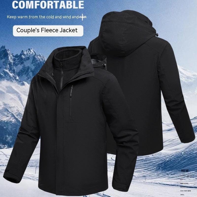 Three-in-One Water-Resistant Fleece-Lined Jacket