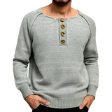 Solid Color Long Sleeve Base Lightweight Sweater - WOMONA.COM