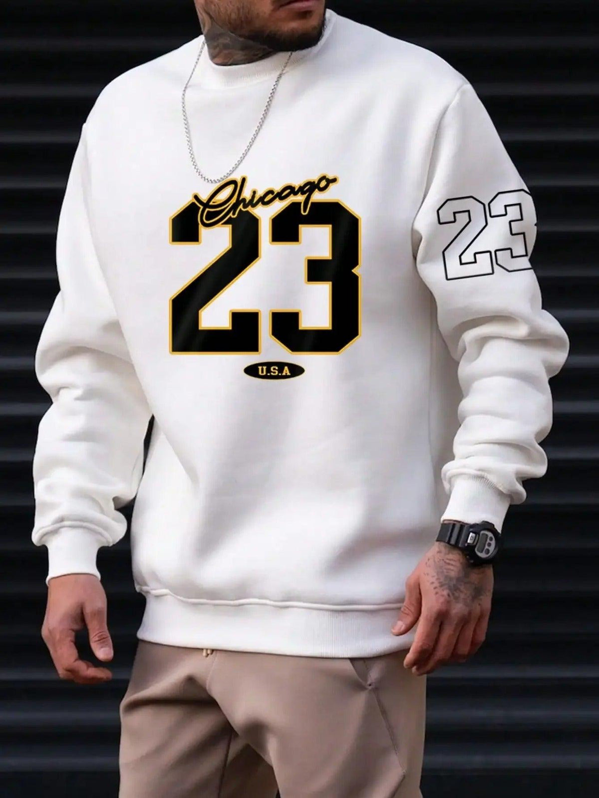Art Letter Design Man Clothes Set Style Fleece Sweats - WOMONA.COM
