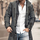 New Men's Woolen Stand Collar Medium Long Pocket Casual Coat - WOMONA.COM