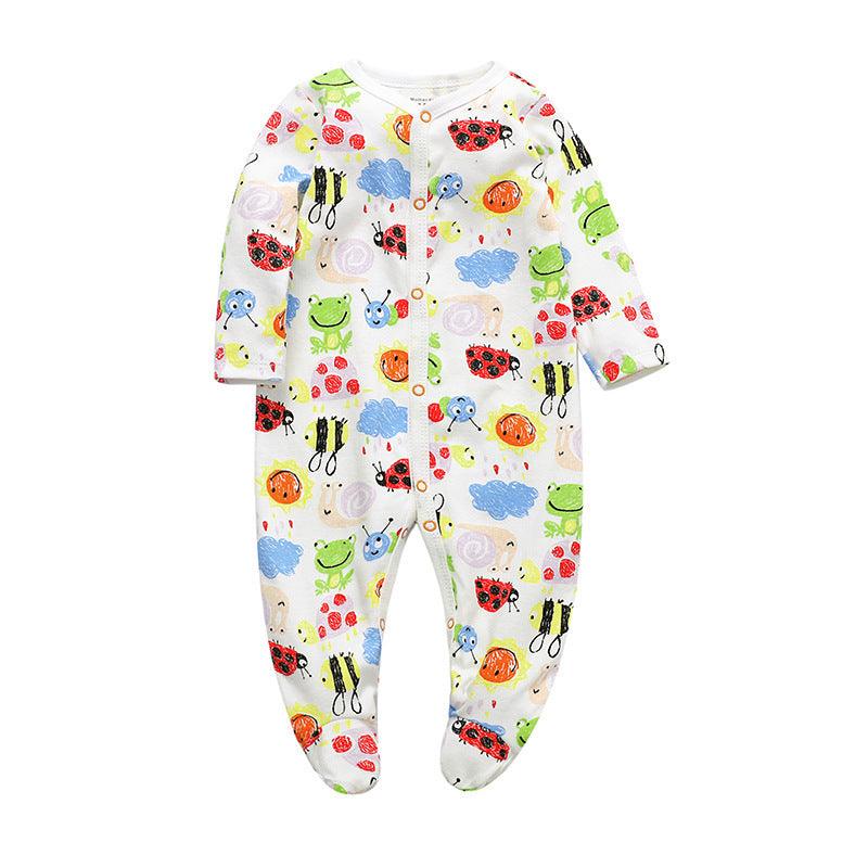 Cotton one-piece clothes baby clothes - WOMONA.COM