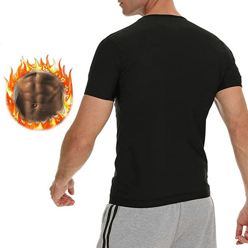 Sweat Suit Sports Fitness Corset Men - WOMONA.COM