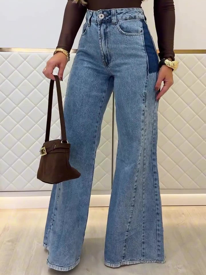 Light-Blue High-Waisted Flared Jeans – product image 5