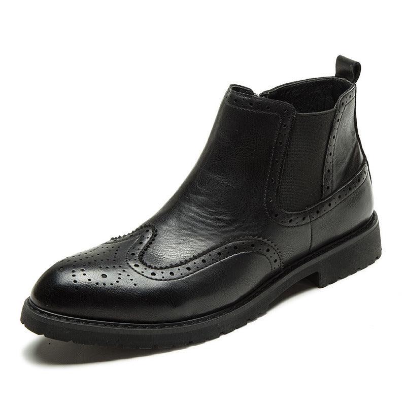 Pointed Toe Business Plus Size Men's Boots - WOMONA.COM