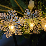 Christmas Decoration Snowflake Solar-powered String Lights - WOMONA.COM