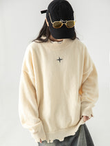 Irregular Raw Hem Sweater Men's And Women's Knitwear - WOMONA.COM