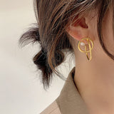 Coiled Circle Earrings - WOMONA.COM