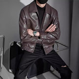 New Motorcycle Clothing Leather Coat