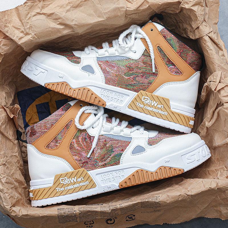 Men's High Top Sneakers Non-slip - WOMONA.COM