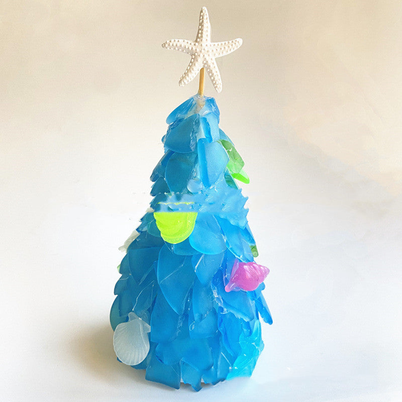 DIY Weihnachtsdekoration Blau Weihnachtsbaum Glas Kreative Einzigartige Dekoration