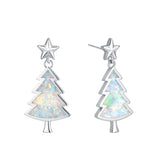 Christmas tree pentagram earrings - WOMONA.COM