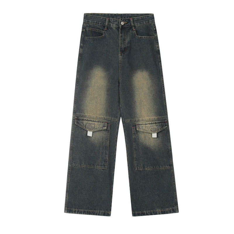 Mode Denim Cargohose Hose Herren