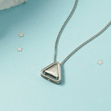 Geometric Triangle Necklace Female Niche Design Necklace - WOMONA.COM