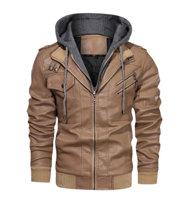 Winter Fashion Motorcycle Leather Jacket Men - WOMONA.COM