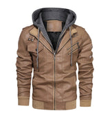 Winter Fashion Motorcycle Leather Jacket Men