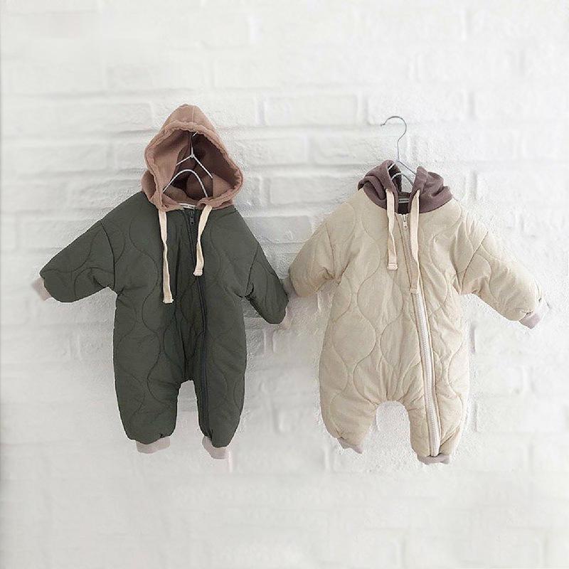 Baby Padded Quilted Kumpsuit Outing Clothes - WOMONA.COM