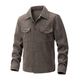 Corduroy Fashion Solid Color Men's Jacket