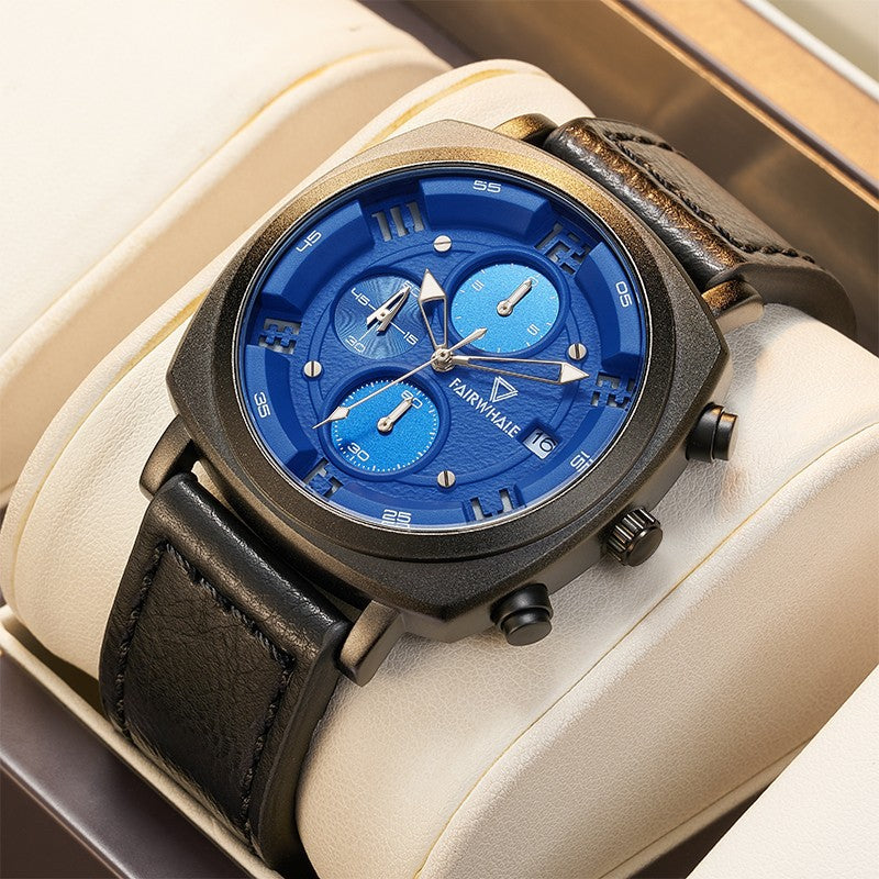 Men's Waterproof Stylish And Versatile Watch - WOMONA.COM