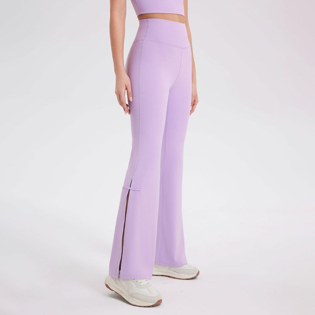 Peach High Waist Hip Lift Bell-bottom Pants Sports - WOMONA.COM