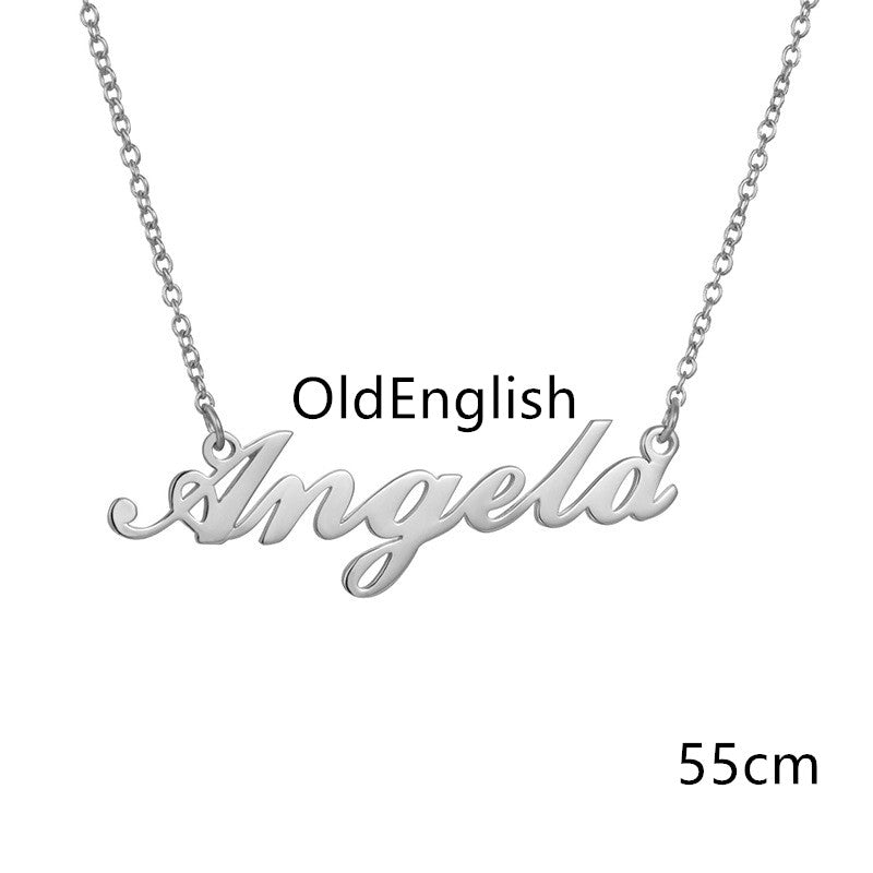 Necklace Alloy Pendant Font Fascinating Pendant - WOMONA.COM