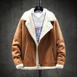 Lamb Wool Plus Velvet Padded Jacket - WOMONA.COM