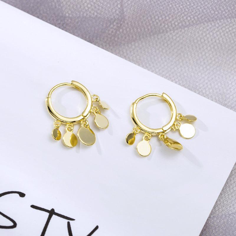 Light luxury silver earrings - WOMONA.COM