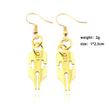 Golden earrings - WOMONA.COM