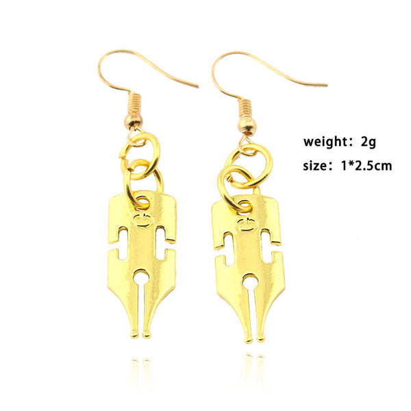 Golden earrings - WOMONA.COM