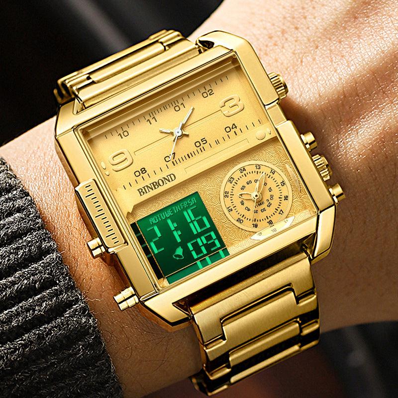 Dial Multi-functional Sports Quartz Watch - WOMONA.COM