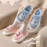 Cute Snowman Slippers Winter Indoor