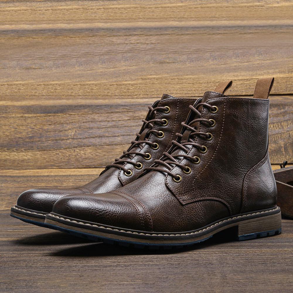 Casual Retro Distressed Dr Martens Boots - WOMONA.COM