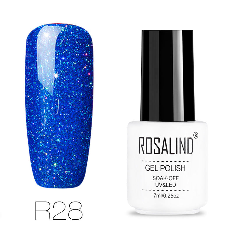 Stars decorated with rainbow light therapy nails 29 colors - WOMONA.COM