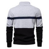 New Color Matching Sweater Men's Clothing - WOMONA.COM