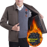 Middle-aged Men's Casual Jacket Autumn Outerwear Top - WOMONA.COM