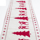 Elk Snowman Table Runner Merry Christmas Decorations - WOMONA.COM