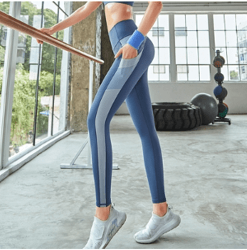 Sport Stitching Fitness Pocket Leggings Yoga Pants - WOMONA.COM