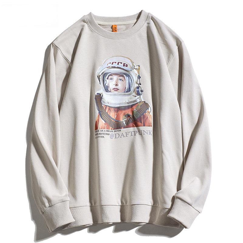 Men's loose Hong Kong style sweater - WOMONA.COM