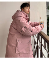 Men's Winter Mid-length Thick Warm Jacket - WOMONA.COM