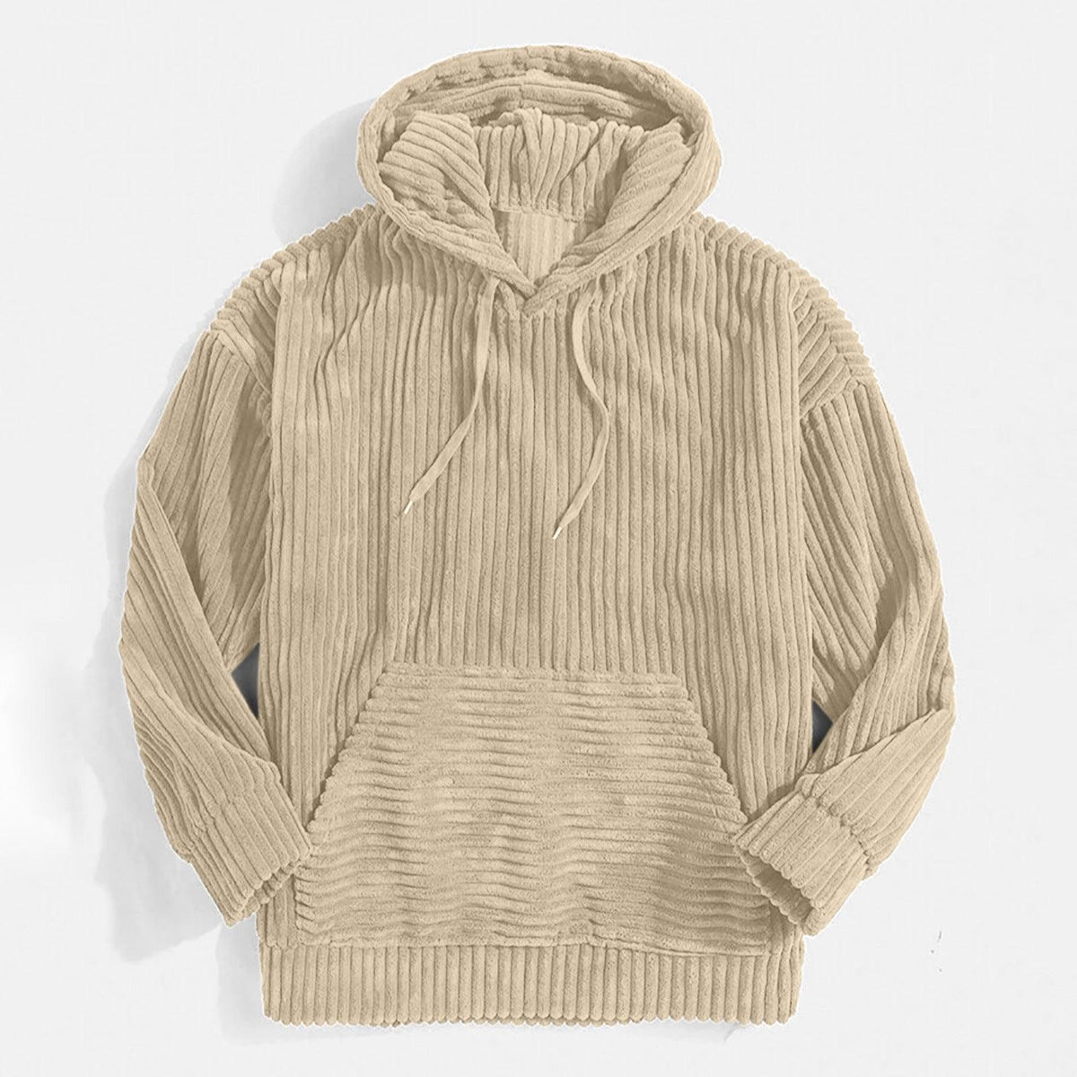 Kangaroo Pocket Hanging Shoulder Hoodie - WOMONA.COM