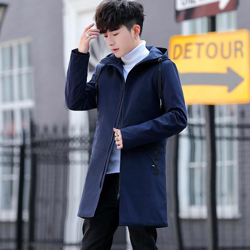 Men's thick hooded casual jacket