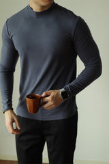 Fleece Wool Bottoming Shirt All-matching Solid Color - WOMONA.COM