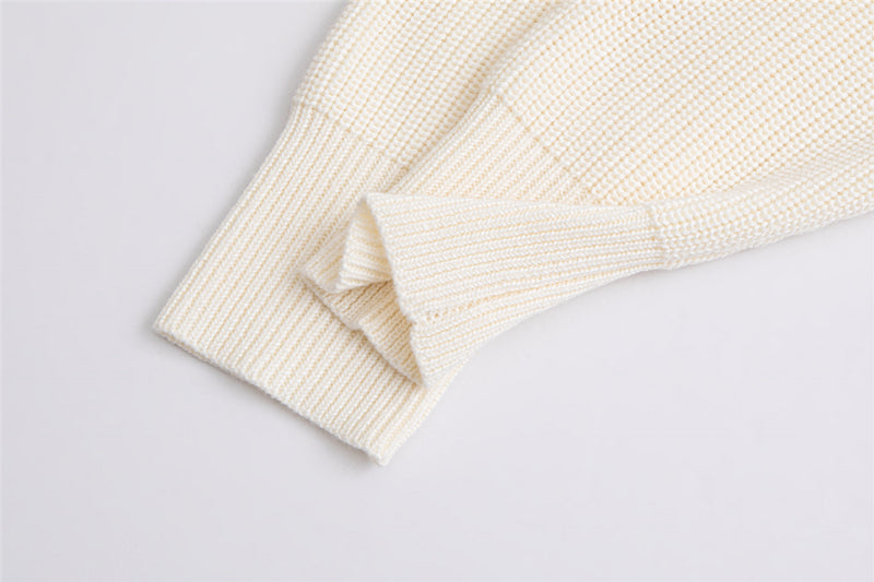 Turtleneck Korean Loose Lazy Pullover Sweater - WOMONA.COM