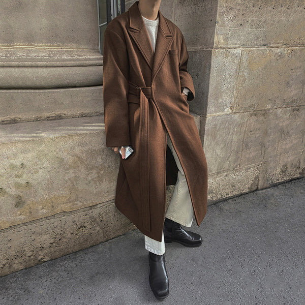 Fashion Double-sided Tweed Trench Coat - WOMONA.COM