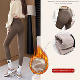 Fleece Thickened Leggings Winter - WOMONA.COM