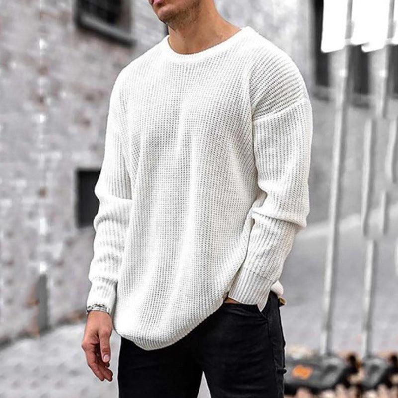 Sweater Men's Autumn And Winter New Fashion Knitted Top - WOMONA.COM