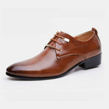 NEW Men Flats Leather Shoes Brogue Pointed Oxford Flat Male - WOMONA.COM