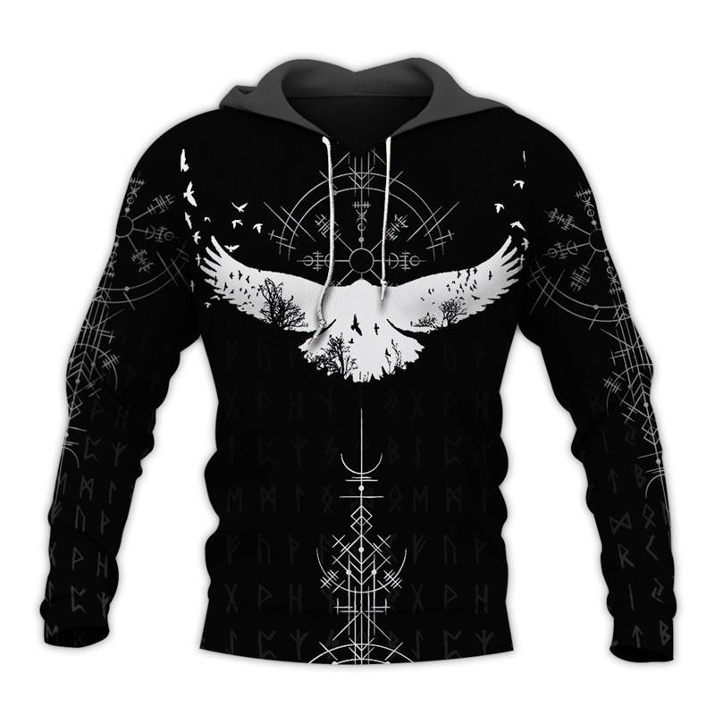 Sweater Vikings Warrior 3D Digital Printing Men's - WOMONA.COM